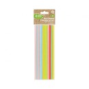 Colour Pastel paper straw 12 pcs