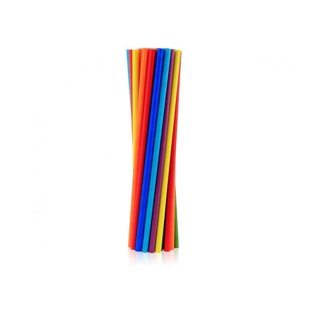 Colour Rainbow Colours, paper straw pack of 200