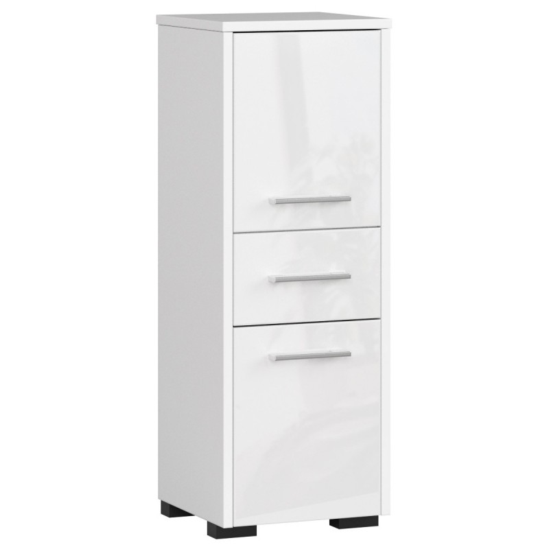 Meuble de salle de bain 30x85x30cm Blanc brillant Meuble de salle de bain 30x85x30cm Blanc brillant