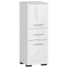 Meuble de salle de bain 30x85x30cm Blanc brillant