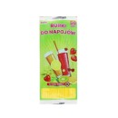 Colour Yellow plastic straw 50 pcs