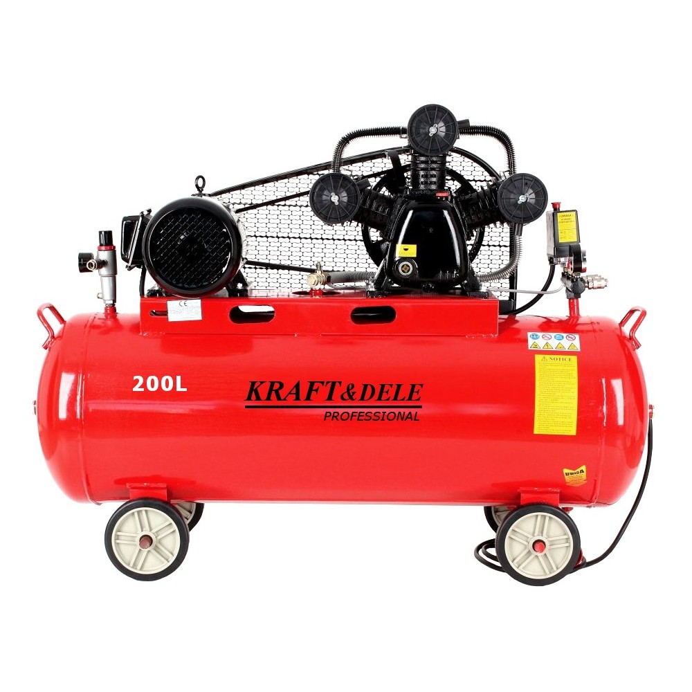 Kompresor olejowy 200L 3 Tłoki KD1474 + Seperator