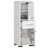 Meuble de salle de bain 30x85x30cm Blanc brillant