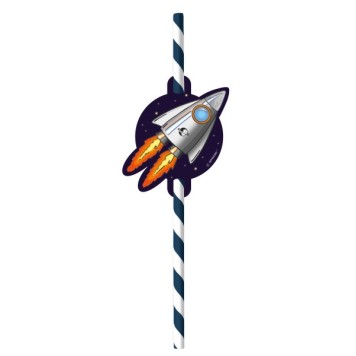 Space Space paper straw set of 8
