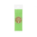 Colour Lime Green Chevron Green Paper Straw Pack of 12