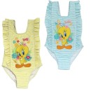 The Looney Tunes Tweety baby swimsuit, swimming 12-36 months