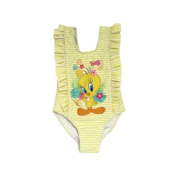 The Looney Tunes Tweety baby swimsuit, swimming 12-36 months