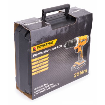 Wkrętarka wiertarka akumulatorowa PM-WA-20V-1.5AT-LCD
