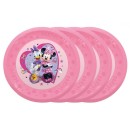 Disney Minnie  Junior micro premium plastic dinner plate set of 4, 21 cm