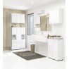 Meuble de salle de bain 30x85x30cm Blanc
