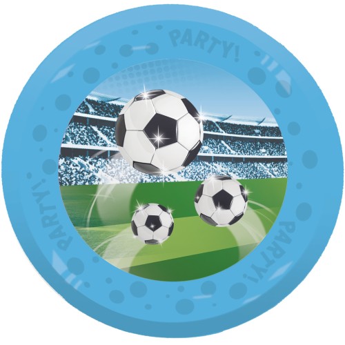 Football Soccer Fans micro premium plastic dinner plate 4-piece set 21 cm