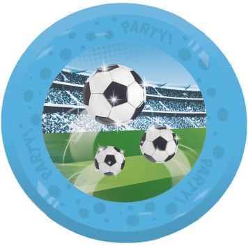 Football Soccer Fans micro premium plastic dinner plate 4-piece set 21 cm