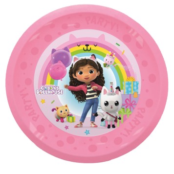 Gabby's Dollhouse Friends micro premium plastic dinner plate 4-piece set 21 cm