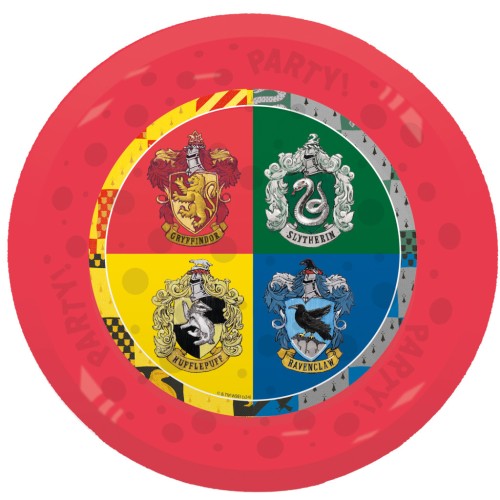 Harry Potter Hogwarts Houses micro premium plastic plate 4 pcs set 21 cm