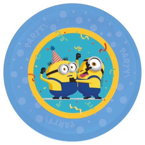 Minions The Rise of Gru micro premium plastic dinner plate set of 4, 21 cm
