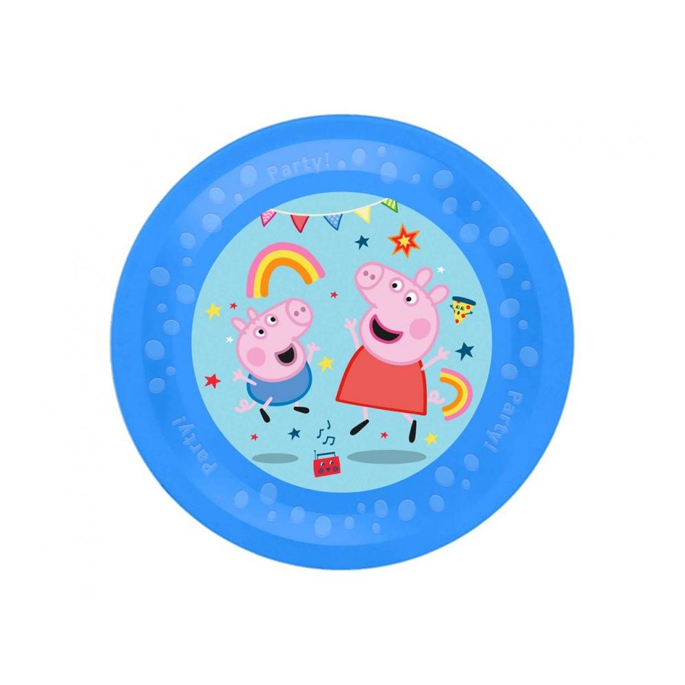Peppa Pig Messy Play micro premium plastic plate 21 cm
