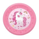 Unicorn Rainbow Colors micro premium plastic dinner plate 4-piece set 21 cm