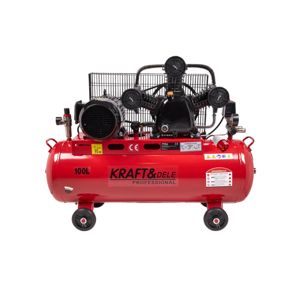 Kompresor olejowy 100L  3 Tłoki KD1477 + Seperator