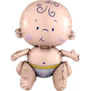 Baby seating foil balloon 38 cm