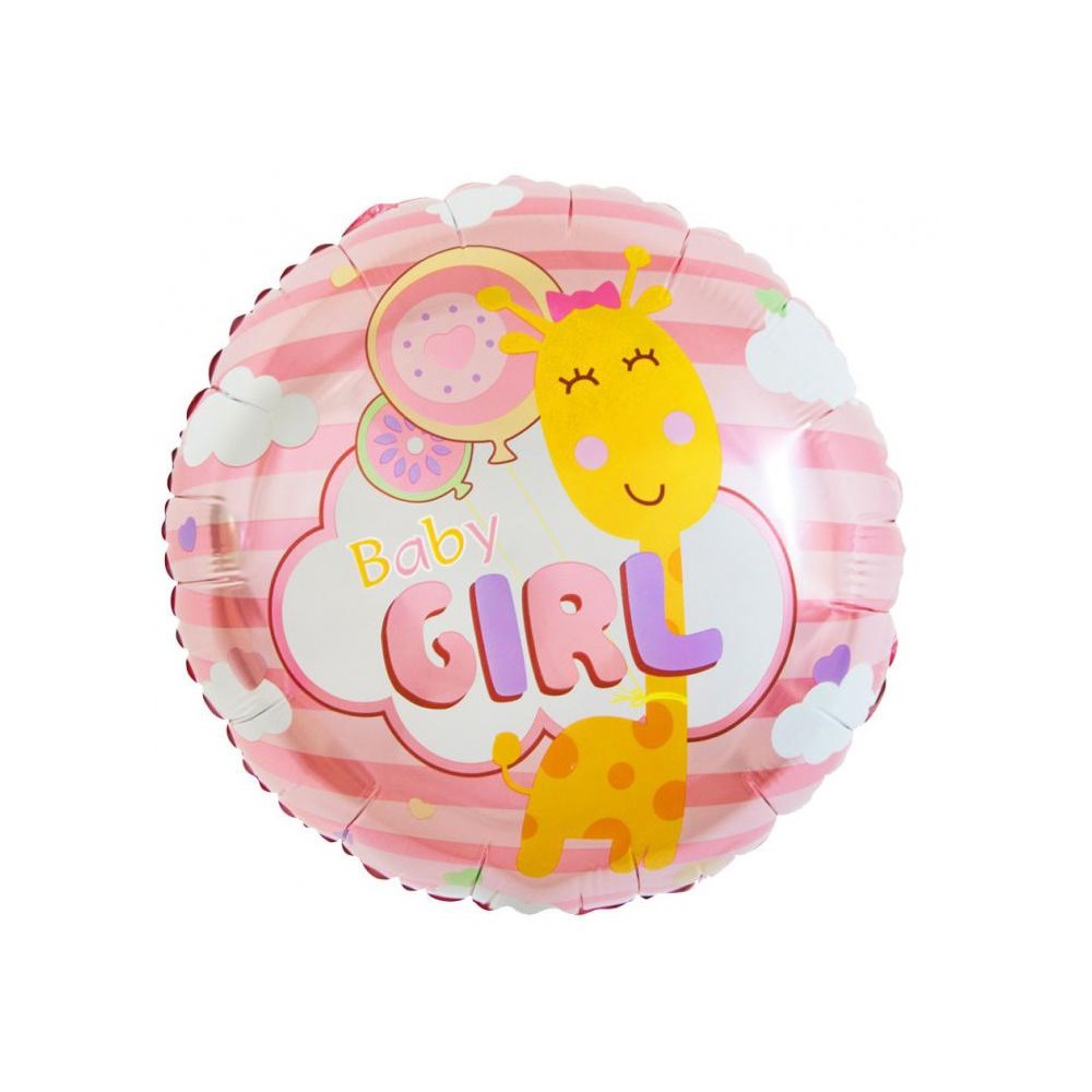 Happy Birthday Baby Girl Foil Balloon 36 cm