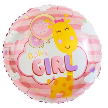 Happy Birthday Baby Girl Foil Balloon 36 cm