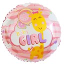Happy Birthday Baby Girl Foil Balloon 36 cm
