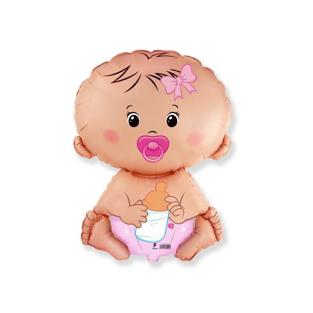 Baby Pink Girl foil balloon 36 cm (WP)