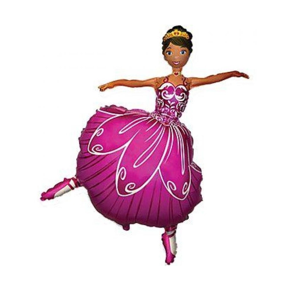 Princess Dance Ballet, Ballerina foil balloon 36 cm (WP)