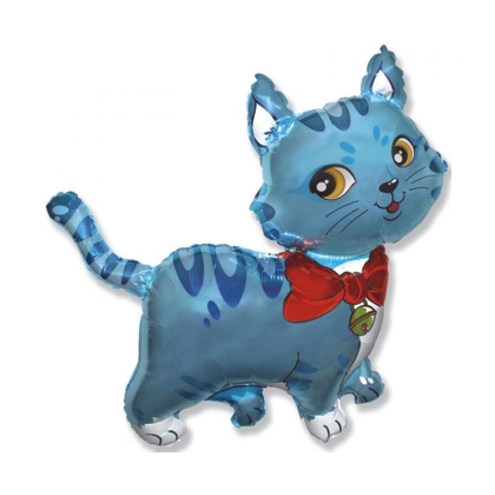 Cat Blue Cat foil balloon 36 cm (WP)