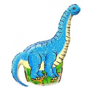 Dinosaur Blue foil balloon 36 cm (WP)