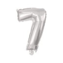 Number Silver, Silver number 7 foil balloon 10 cm