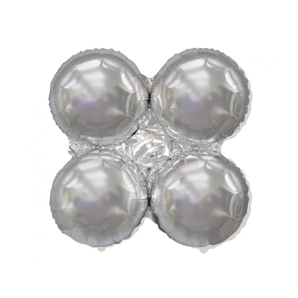 Colour Silver, Silver balloon holder 90 cm (WP)