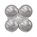 Colour Silver, Silver balloon holder 90 cm (WP)