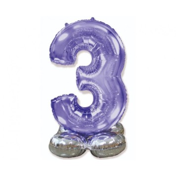 Colour Silver, Silver balloon holder 90 cm (WP)