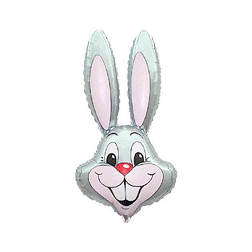 Rabbit Grey Rabbit, Grey Head Foil Balloon 36 cm (WP)