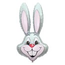 Rabbit Grey Rabbit, Grey Head Foil Balloon 36 cm (WP)