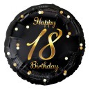Happy Birthday B&C Gold Happy Birthday 18 foil balloon 36 cm