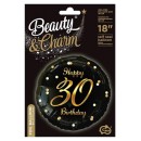 Happy Birthday B&C Gold Happy Birthday 30 foil balloon 36 cm