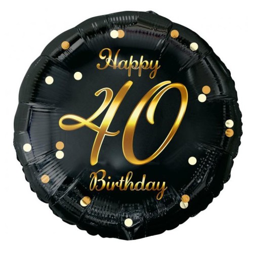 Happy Birthday B&C Gold Happy Birthday 40 Foil Balloon 36 cm