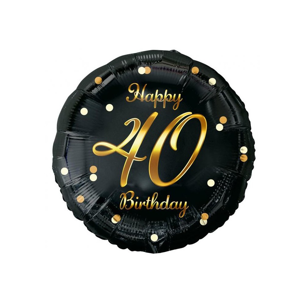 Happy Birthday B&C Gold Happy Birthday 40 Foil Balloon 36 cm