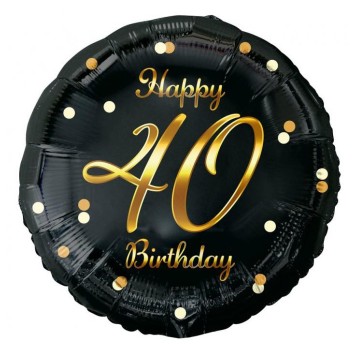 Happy Birthday B&C Gold Happy Birthday 40 Foil Balloon 36 cm