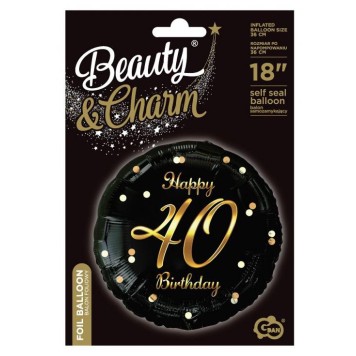 Happy Birthday B&C Gold Happy Birthday 40 Foil Balloon 36 cm