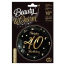 Happy Birthday B&C Gold Happy Birthday 40 Foil Balloon 36 cm