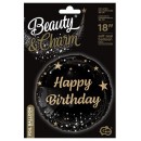 Happy Birthday Black Happy Birthday foil balloon 36 cm