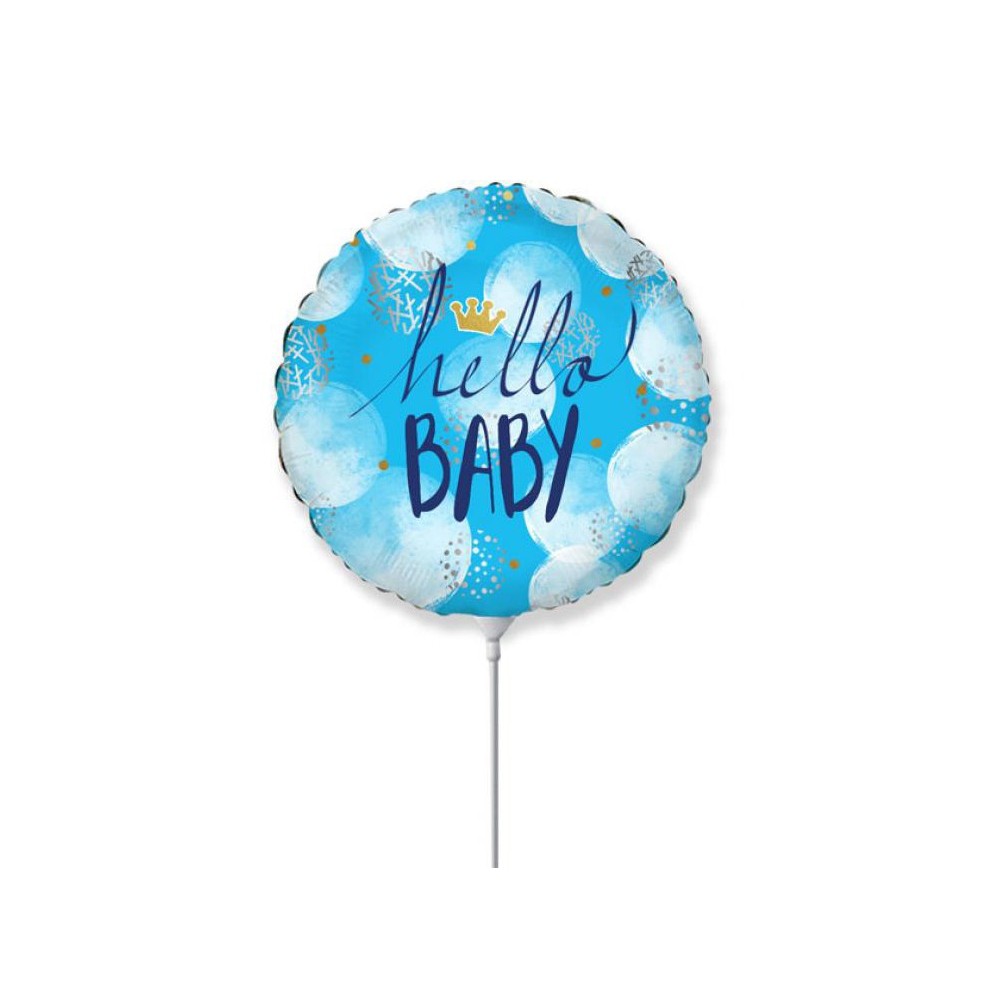 Baby Hello Blue foil balloon 36 cm (WP)
