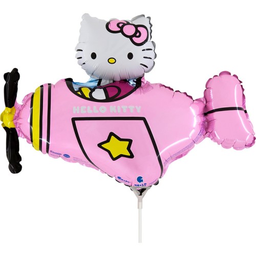 Hello Kitty Airplane Pink mini foil balloon 35 cm (WP)