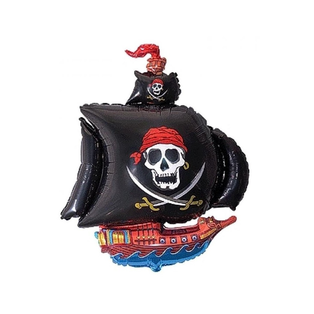 Pirate Ship boat foil balloon 36 cm (WP)