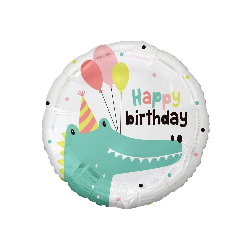 Happy Birthday Crocodile Crocodile Happy Birthday foil balloon 36 cm