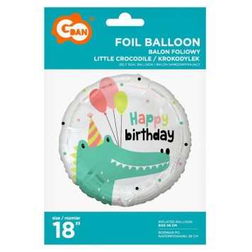 Happy Birthday Crocodile Crocodile Happy Birthday foil balloon 36 cm