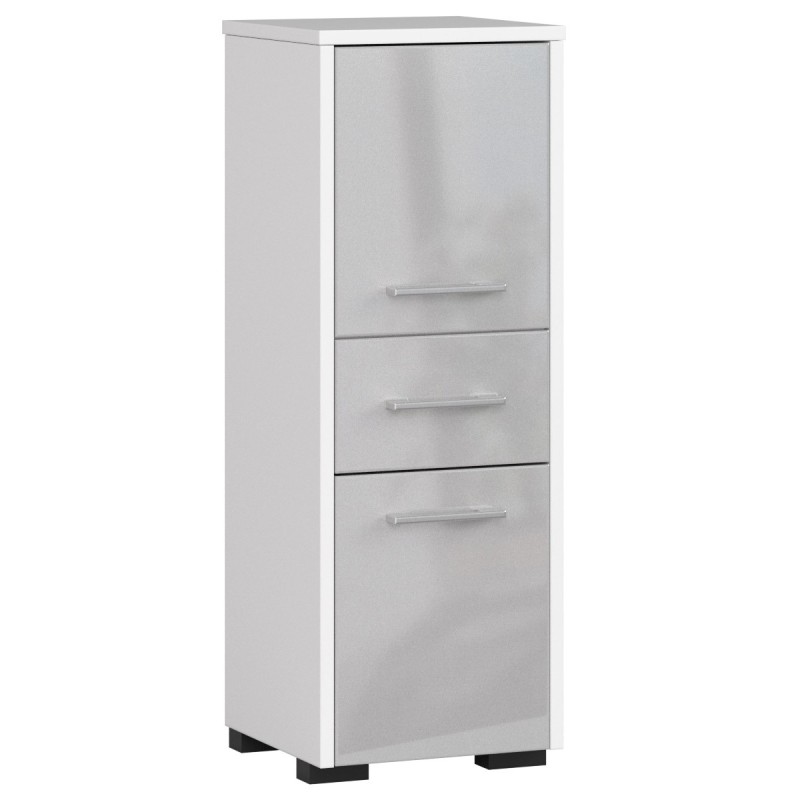 Meuble de salle de bain 30x85x30cm Gris brillant Meuble de salle de bain 30x85x30cm Gris brillant